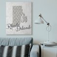thumbnail image 3 of Stupell Industries Contemporary Rhode Island Patterned Grey US State Design Canvas Art, 36 x 48, by Ziwei Li, 3 of 7