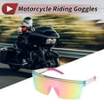 thumbnail image 2 of Unique Bargains 1 Pcs Motorcycle Riding Goggles PC Cycling Sunglasses Purple Lens Transparent Frame, 2 of 6