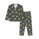 thumbnail image 1 of Fotbe Hot Dog 6 Conjunto de Pijama de Manga Larga para Mujer con Estampado, Ropa de Dormir de 2 Piezas, Conjunto de Casa Suave y Cómodo con Bolsillos-XX-Large, 1 of 7