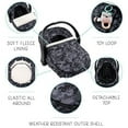 thumbnail image 3 of The Peanutshell Car Seat Cover, Winter Carseat Canopy, Car Seat Cover for Baby Boys, Black Camo, 3 of 7