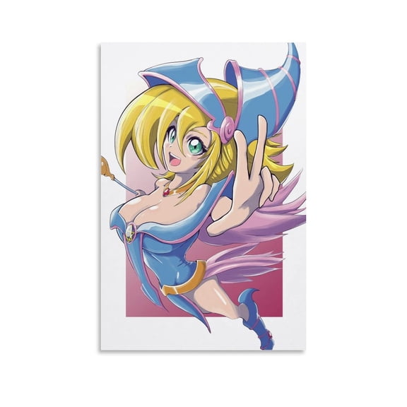 Dark Magician Girl Poster Wall Art Poster Scroll Canvas Painting Picture Living Room Decor Home 16x24inch(40x60cm)