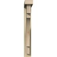 thumbnail image 2 of Ekena Millwork 4"W x 22"D x 30"H Merced Block Rough Sawn Bracket w/ Offset Brace, Douglas Fir, 2 of 25