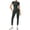 Dark Green, variant on Stichou Women's Two Piece Workout Sets Athletic Slim Fit Yoga Outfits Cap Sleeve Lounge Sets 2026 Sport Butt Lifting Leggings Set Khaki XL