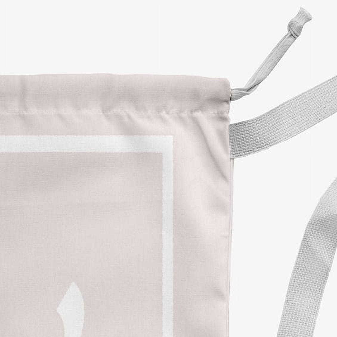 Simply Daisy Canvas Classic Monogram 28 x 36 in V Laundry Bag