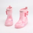 thumbnail image 3 of Youmylove Toddler Kids Waterproof Rain Boots Cartoon Bowknot Boys Girls Rain Boots Waterproof Non-Slip Shoes Outdoor Shoes New Children Shoes, 3 of 4