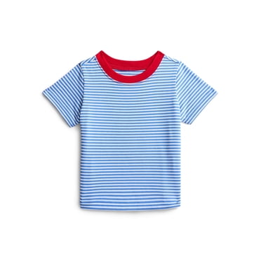 Wonder Nation Baby Boys Striped Tee with Short Sleeves, Sizes 0-24 Months