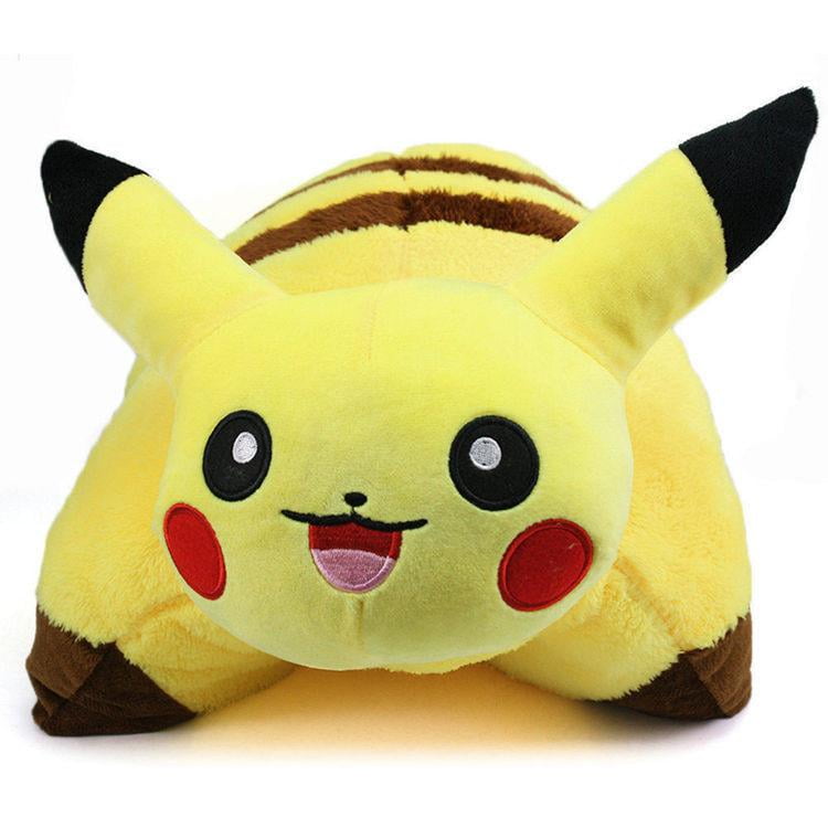 Collapsible Pokemon Cartoon Pillow Pet Pillow SANHUAGLASS Soft Plush Pikachu Pillow 