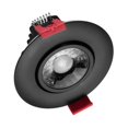 thumbnail image 1 of Nicor Lighting DGD311202KRDBK 3 Po. Projecteur Encastré à Cardan LED Noir - 2700K, 1 of 1