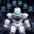thumbnail image 3 of RC Robot Toys, Gesture Sensing Remote Control Robot Toys for Kids, Intelligent Programmable RC Smart Robot with Walking Singing Dancing, 3 of 6