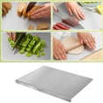 thumbnail image 3 of Stainless Steel Cutting Board, Professional Kitchen Prep Board With Raised Edges, for Meat and Vegetable Preparation, Silver, 3 of 5