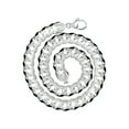 thumbnail image 3 of Silver Chain - Mens White Chain / Curb Chain, 3 of 7