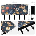 thumbnail image 2 of Hedgehogs Fruit Leaves Mail Holder Organizer Wall Mount with Shelf Key Holder Key Rack with 5 Key Hooks for Wall Decorative, 2 of 6