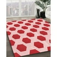 thumbnail image 2 of Ahgly Company Indoor Rectangle Patterned Ferrari Red Area Rugs, 7' x 10', 2 of 6