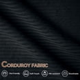 thumbnail image 6 of 67 Cloud Couch, Black Modern Sectional Couch for Living Room, L-Shaped Corduroy Boneless Sofa with Deep Seat, 1 Ottoman, Right-Facing Chaise, 6 of 7