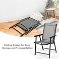 thumbnail image 6 of Topbuy Fabric Folding Chair (4 Pack), Grey, 6 of 10