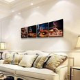 thumbnail image 2 of Canvas Wall Art for Kitchen Canvas Prints Artwork Dining Room Wall Decor modern Life Wine glass Picture Watercolor painting 4 Pieces Framed family restaurant wall decorations bar Home Decor Works, 2 of 6