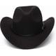 thumbnail image 2 of Unisex Cowboy Hat, Western Hat For Men Cowboy Felt Hat Adjustable Outdoor Hat, 2 of 5