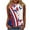O-Multicolor, variant on Red White and Blue Tank Top Red White and Blue Tank Tops Fourth of July Tank Women Patriotic Top Women Women's Casual Independence Day Sleeveless Round Neck Tops