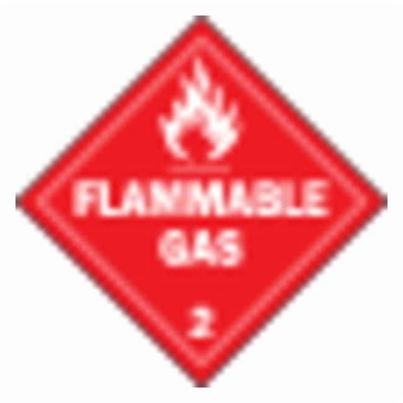 Brady DOT Container Placard,10-3/4" Label W 63442