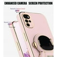 thumbnail image 4 of Compatible with Motorola Moto G22 Case with Plating Creative Astronaut Cartoon Holder Pink, for Motorola Moto G22 Phone Case Silicone Shockproof Stand Soft TPU Protective Slim Cover (Pink), 4 of 7