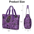 thumbnail image 3 of Tote Bag for Women - Witch's Brew Halloween Pattern Shoulder Bag - Large Utility Work Duffle Bag with Zipper Handbag for Travel, Work, Sprots, 3 of 5