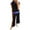 Black, variant on TJAZFJPA Sweatpants Set for Women Petite Women's 2 Piece Sets Casual Short Sleeve Pullover Tops Matching Wide Leg Pants Tracksuit Set Sweat Outfits for Women 2 Pieces