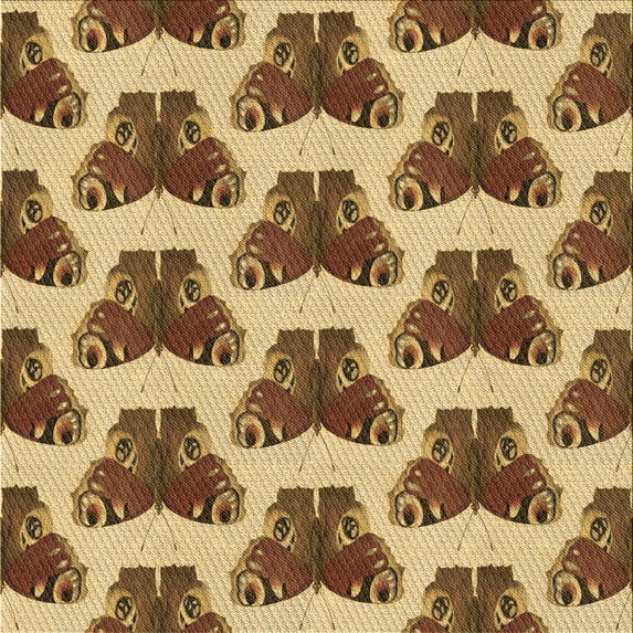 Ahgly Company Machine Washable Indoor Square Transitional Saddle Brown Area Rugs, 6' Square
