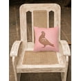 thumbnail image 2 of African Owl Pigeon Pink Check Fabric Decorative Pillow BB7953PW1818, 2 of 2