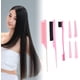 thumbnail image 3 of Juego de 3 peines para peinar el cabello con 4 pinzas y cepillo de cerdas suaves de doble cabezal para mujeres y hombres., 3 of 4