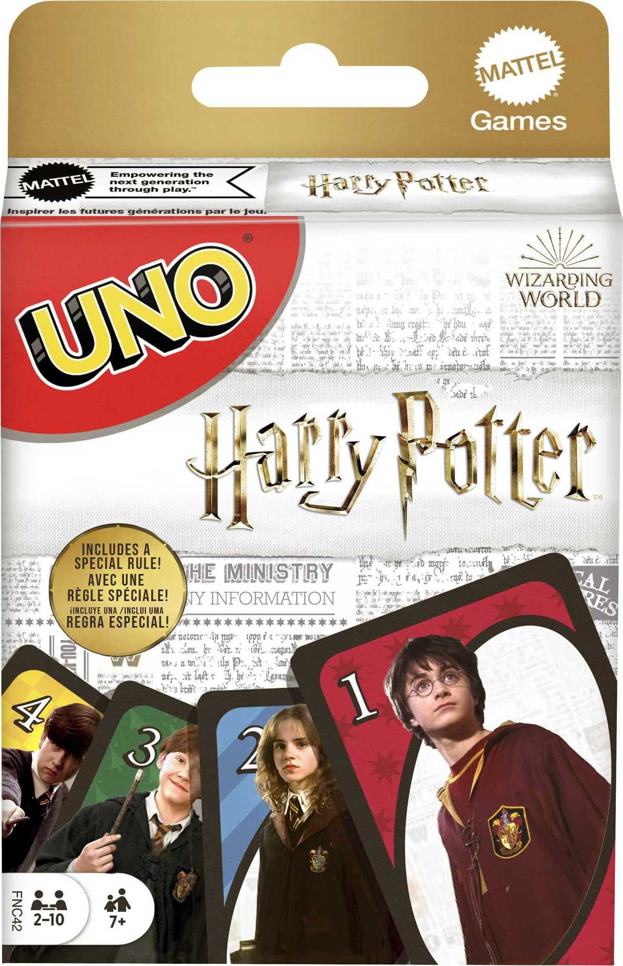 Mattel UNO Card Game Minecraft Themed 2 to 10 Players Ages 7 for sale online 