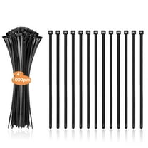 1000Pcs 4 Inch Cable Zip Ties Heavy Duty, Durable Self-Locking Wire Ties, 18lbs Tensile Strength for Home, Garden, Garage, Workshop, etc.(Black)