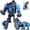 Blue, variant on Transforming Toys - Dinosaur Robot Action Figures -Designable Shape-Shifting Toys for 3 4 5 6 7 8 Year Old Boys , Party Christmas Birthday Gifts Boys Girls