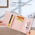 thumbnail image 2 of Conisy Women's Small Leather Trifold Wallet,cute Little Flower Pattern Slim Front Pocket Ladies Purse (flower Black), 2 of 4