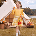 thumbnail image 6 of Disney Winnie the Pooh Girls Dresses Yellow Ruffle Flower Plaid Spring Fall Dress Toddler Kids 5-6Y, 6 of 13
