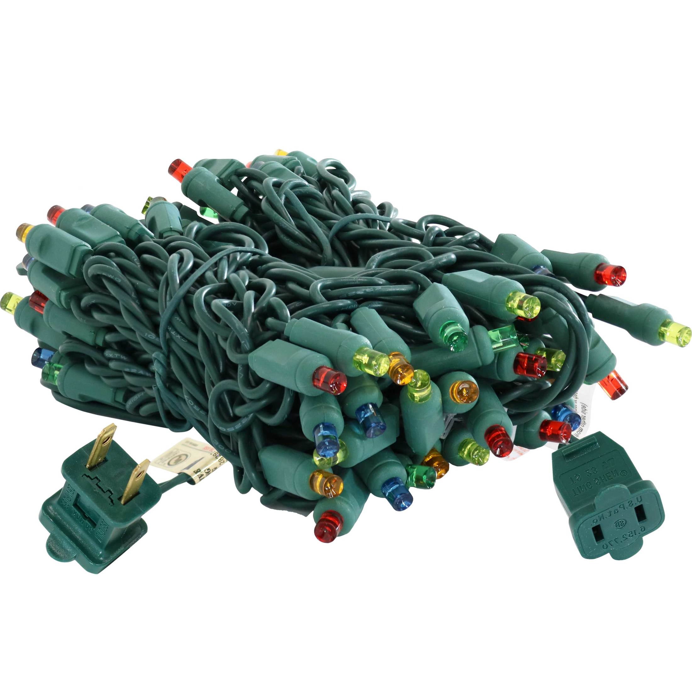 Sunnydaze 70-Count 5mm Wide Angle LED Outdoor String Lights - Multicolor