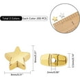 thumbnail image 2 of 400pcs Star Spacer Beads Silver Gold Plated Metal Star Beads Small Twinkle Star Beads Star Charm Beads for DIY Jewelry Necklace Earring Bracelet Christmas 4th of July Handmade Crafts DIY, 2 of 8
