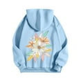 thumbnail image 4 of Babcutegg Hoodies Graphic Print Pullover Long Sleeve Womens Clothes Light Blue, 4 of 5
