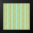 thumbnail image 2 of Lavoie, Tina 20x20 Black Modern Framed Museum Art Print Titled - Golden Mint Stripes 2, 2 of 5