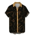 thumbnail image 1 of Men's Button Shirt 2024 Summer Fashion Casual Personality Musical Instrument Digital Short Sleeve-SinKeeU, 1 of 4