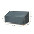 thumbnail image 2 of Shield Titanium 3-Layer Polyester Water Resistant Outdoor Sofa Covers, Dark Grey, 2 of 7