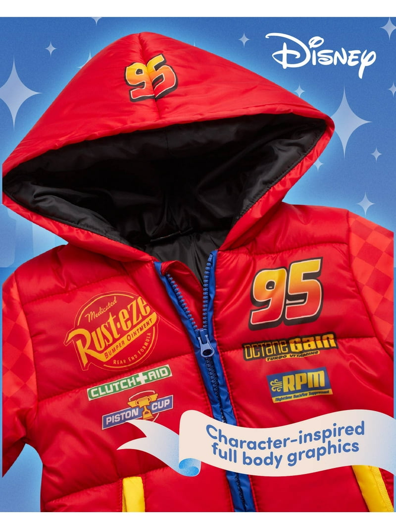 Disney Little Boys Snowsuit Set - 2 Piece Toy Story, Cars, Mickey