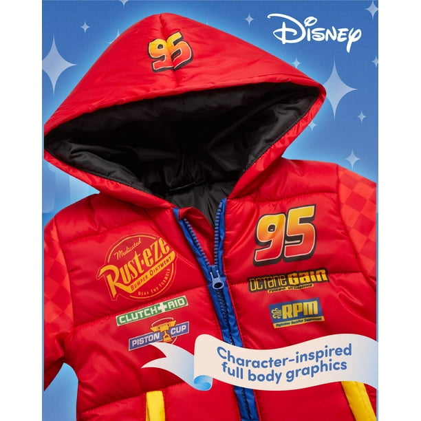 Disney Little Boys Snowsuit Set - 2 Piece Toy Story, Cars, Mickey
