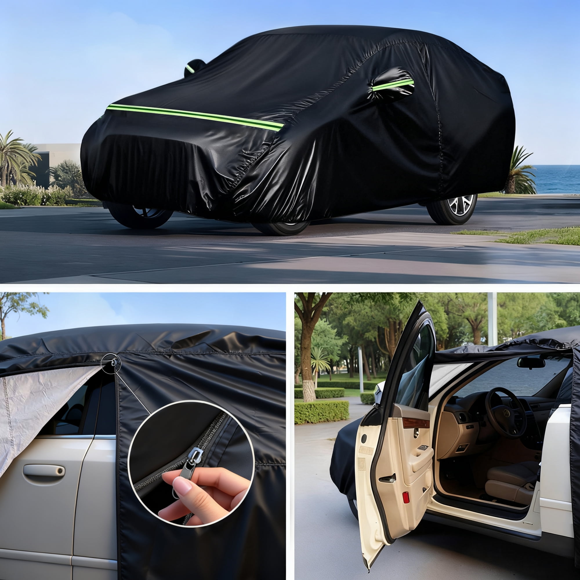 FLORAY Waterproof Car Cover, 193x59x47 inches, All-Weather SUV