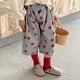 thumbnail image 5 of Pantalones hasta la pantorrilla para niña, pantalones antimosquitos con estampado Floral, pantalones coreanos sueltos de 7 puntos, ropa para niño, Primavera/Verano, 5 of 6