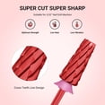 thumbnail image 2 of Brocas para uñas MelodySusie Super Cut Edition 5 en 1, color rojo, 2 of 7