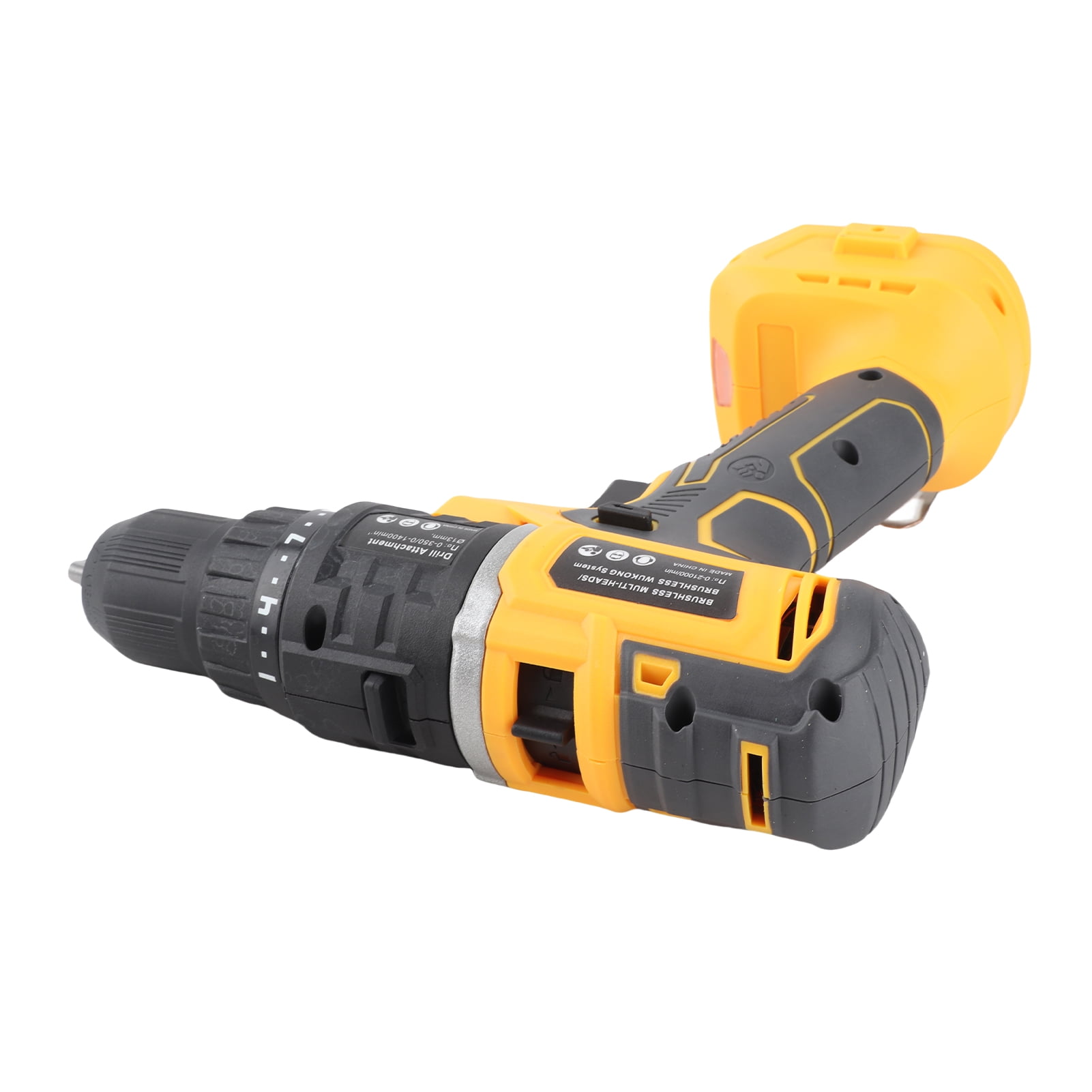 20V 2-in-1 Cordless Power Tool Combo Kit, Brushless Motor Drill & Angle Grinder Set with Accessories for Drilling, Cutting, Sanding, Polishing - No Battery/Charger Included