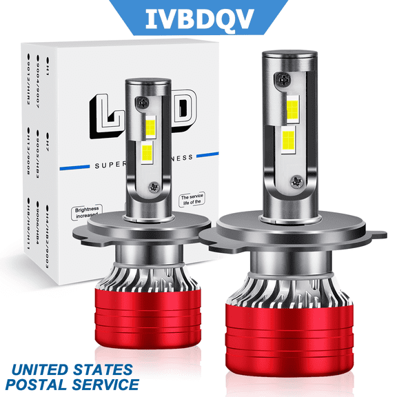 IVBDQV LED Headlight for Honda CR-V 1997-2004 LED Headlight Bulb Dual Beam H4 High/Low Beam 2pcs