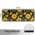 thumbnail image 5 of Kitchen Rugs Sets Of 2,Black Green Stem Sunflower Pattern Anti Fatigue Kitchen Mat Rugs Non Slip Washable,Decorative Kitchen Floor Mats for Kitchen,Sink,Laundry,17"x47"+17"x47", 5 of 5