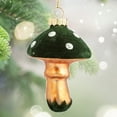 thumbnail image 2 of Mushroom Ornament - Blown Glass Woodland Christmas Ornament, 2 of 4