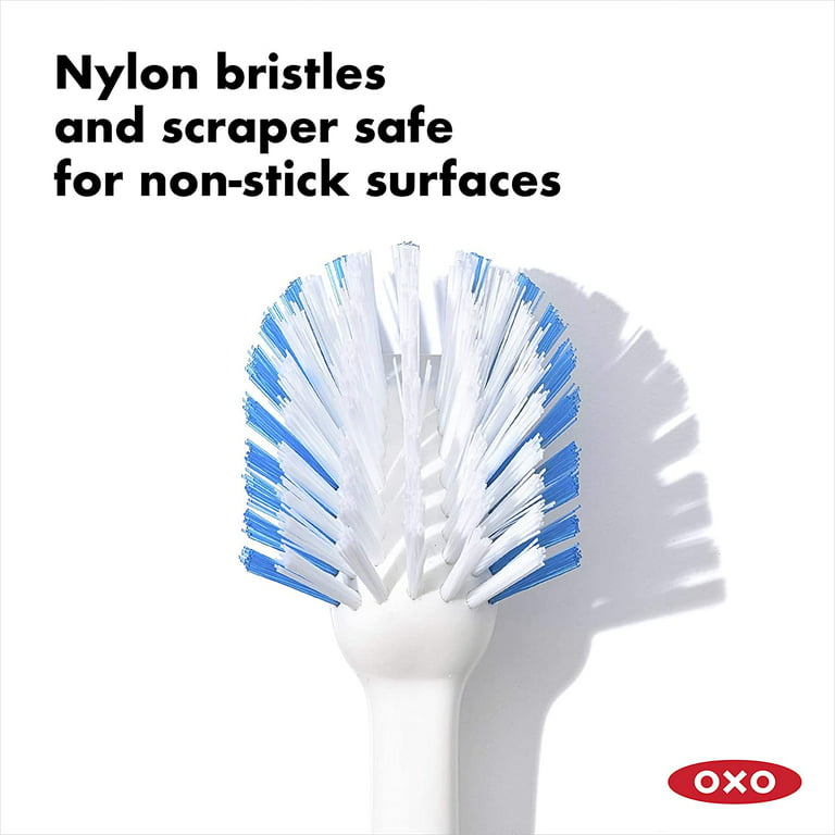 OXO Good Grips Medium Bristle Plastic/Rubber Handle Deep Clean Brush Set -  Yahoo Shopping